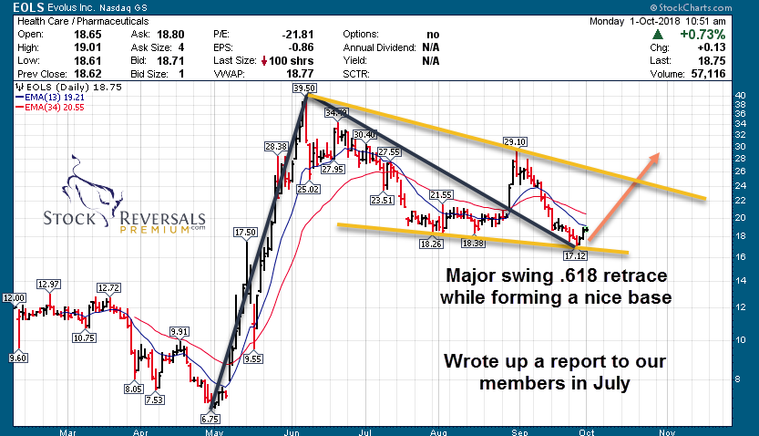 Stock Reversals Free Swing Trade Setup Eols